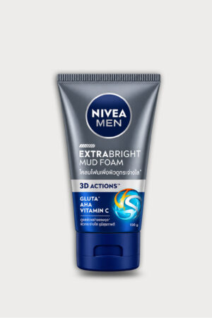 NIVEA MEN Extra Bright 3D Actions Mud Foam